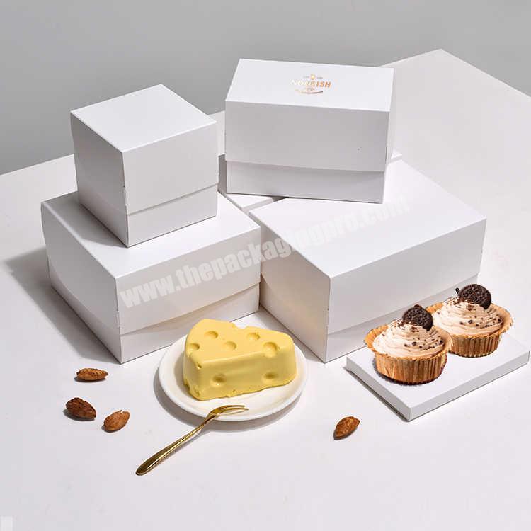KinSun 4-inch cake dessert packaging box disposable paper cup cake packaging box customized cake packaging box