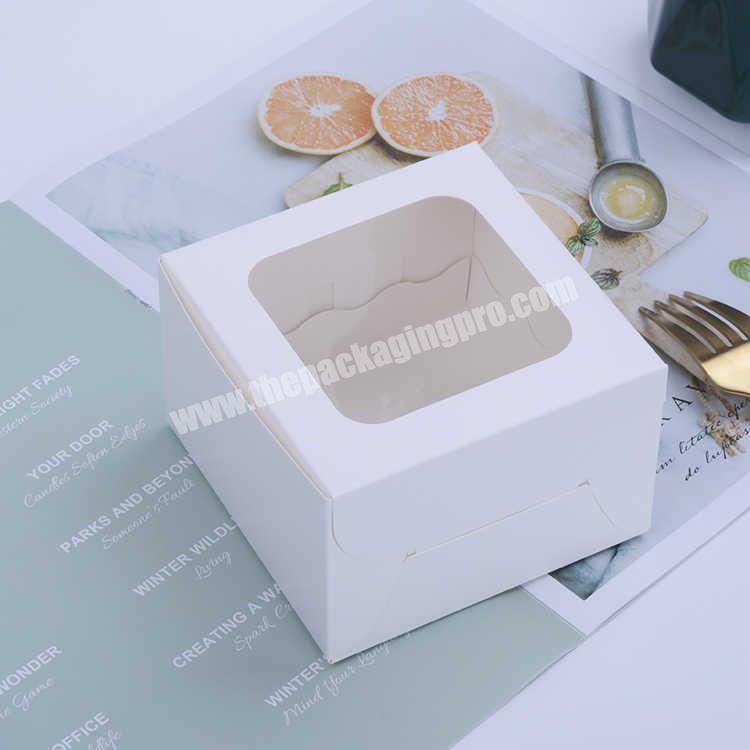KinSun 4-inch cake packaging box Cheese cake box Simple design Double layer cheese cake box
