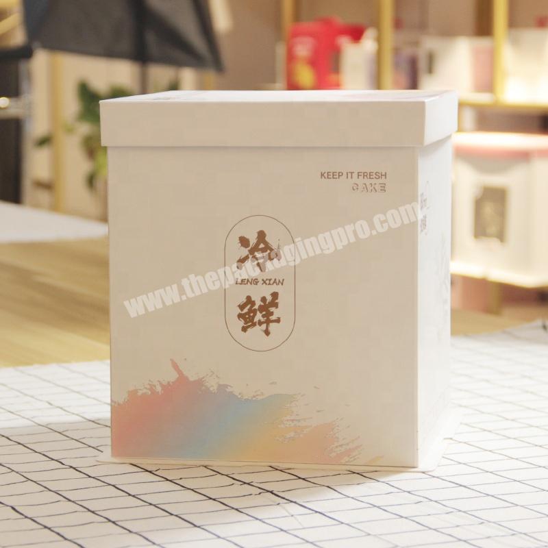 KinSun Cake packaging box good heat preservation effect cake box disposable dessert packaging box