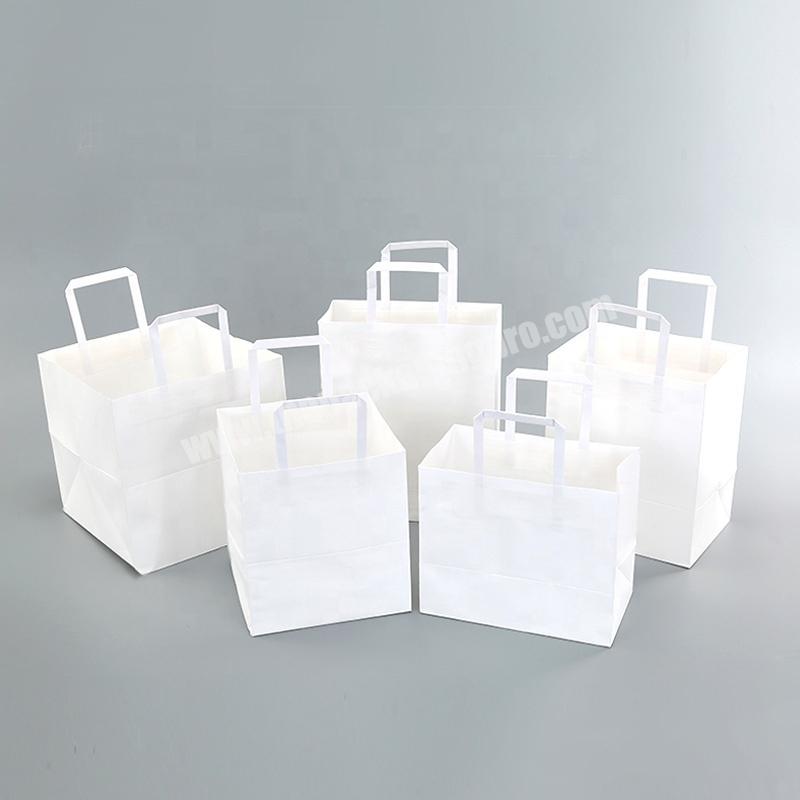 KinSun Carry Out Bags Restaurant Fast Food Grade Biodegradable Takeaway Shopping Custom Printed Store Kraft Paper Bag