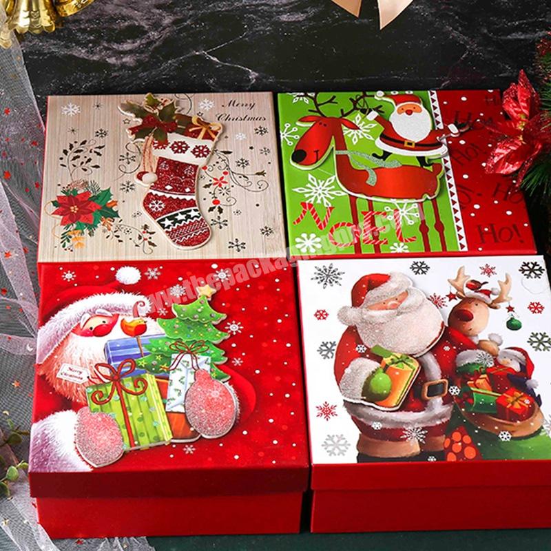 KinSun Custom Logo Christmas Design Gift Box High Quality Luxury Christmas Gift Box New Fashion Christmas Packaging Gift Box