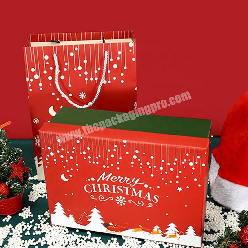 KinSun Custom Modern Happy Christmas Box Happy Merry Christmas Cookie Box Custom Wholesale Christmas Box Packaging