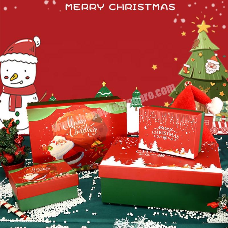 KinSun Custom Printing Luxury Christmas Gift Box New Design Christmas Eve Gift Box Hot Sale Christmas Gift Box Packaging