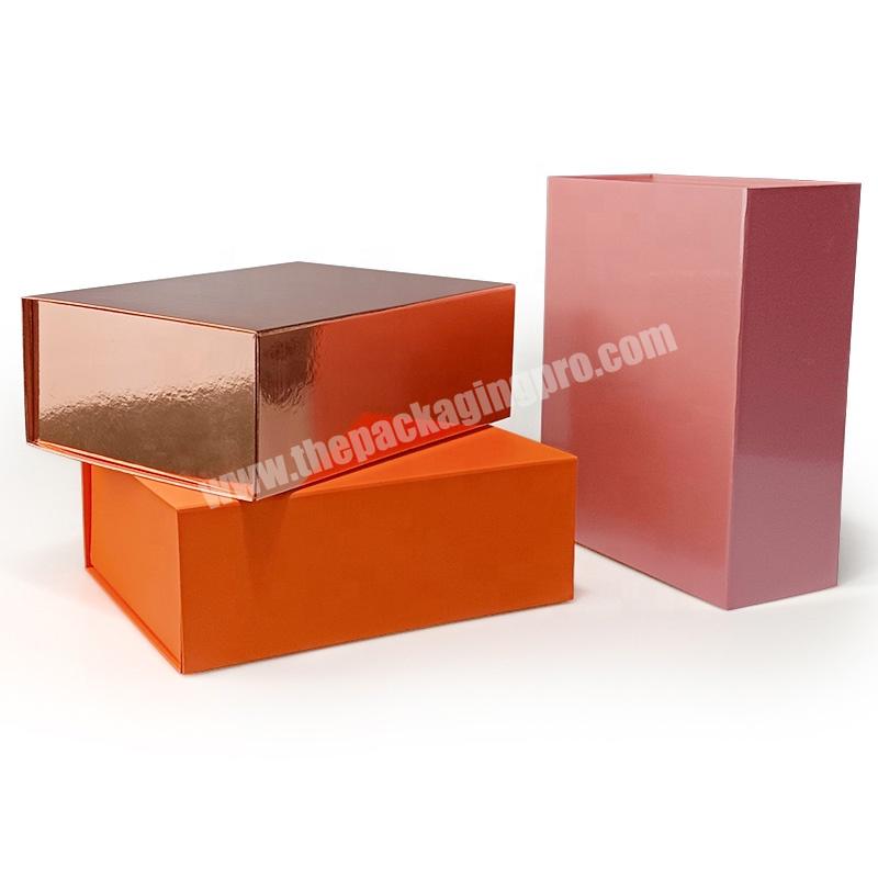 KinSun Custom luxury Magnetic Folding Storage Paper Gift Box Magnetic Luxury Packaging Folding Paper Gift Box Magnetic Gift Box