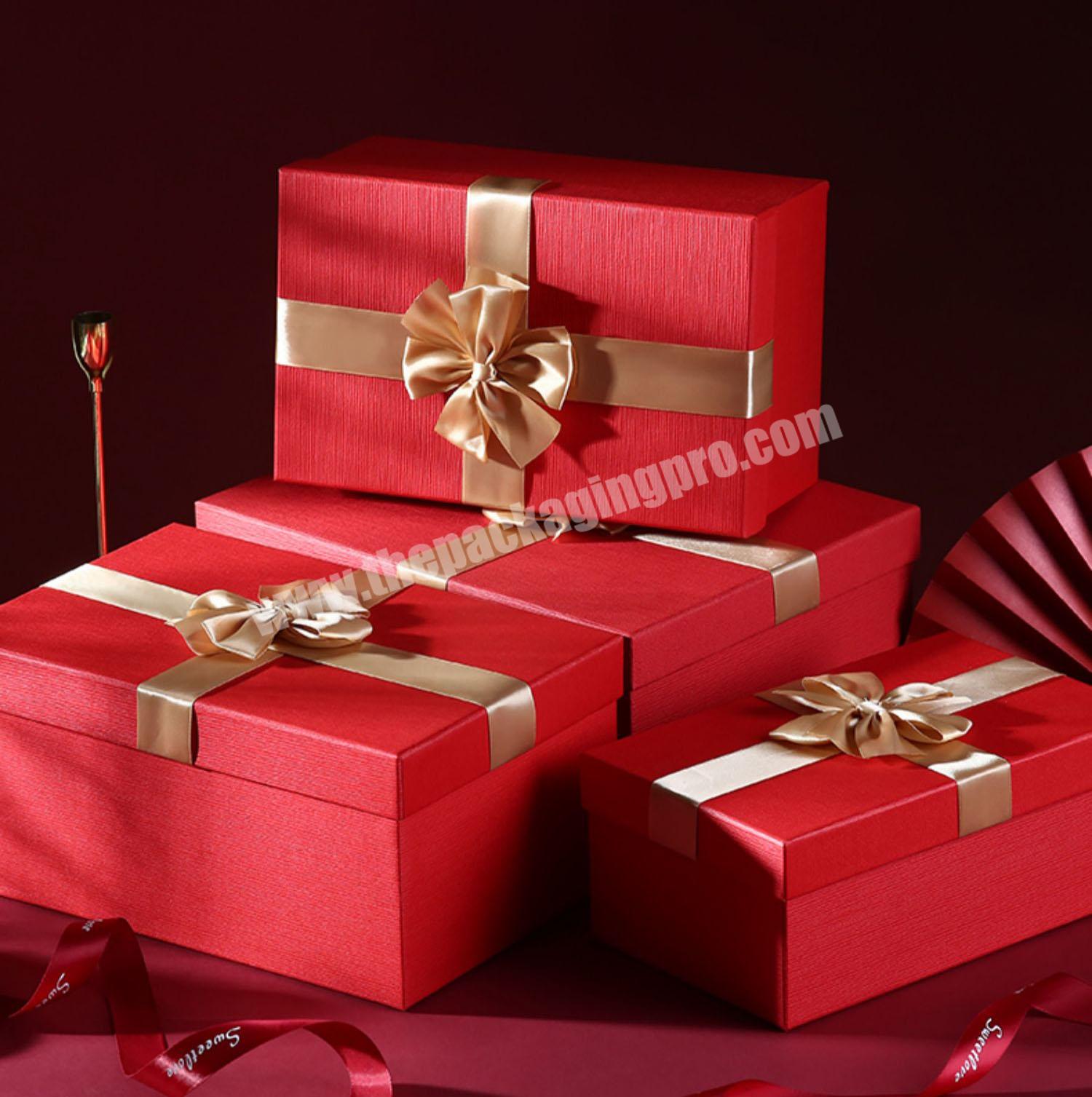 KinSun Customization Empty Birthday Gift Box New Year's gift box oversized senior feel companion gift box
