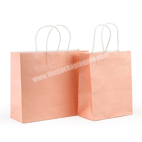 KinSun Customized Eco Friendly Recycled Cute Paper Bags High-grade Pink Paper Bag Custom LOGO Paper Bag