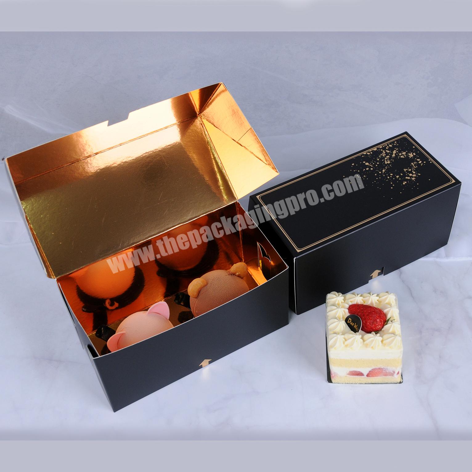 KinSun Dessert packaging box high-end mousse pastry cake box customized dessert box