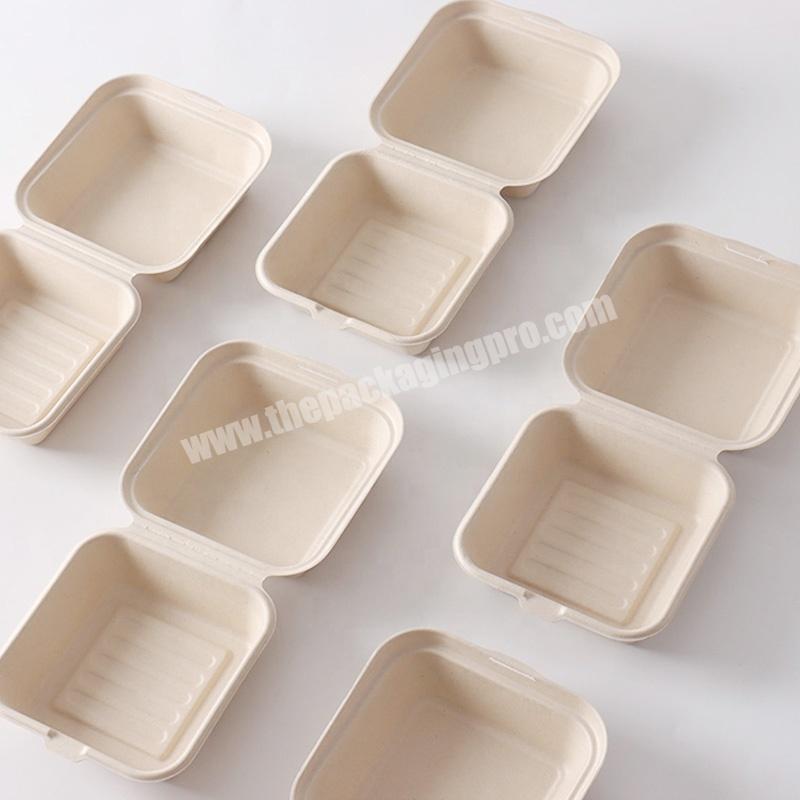 KinSun Eco-Friendly Bakery Meal Fruit Salad Hamburger Cake Fast Food Packaging Disposable Bento Container Lunch Box