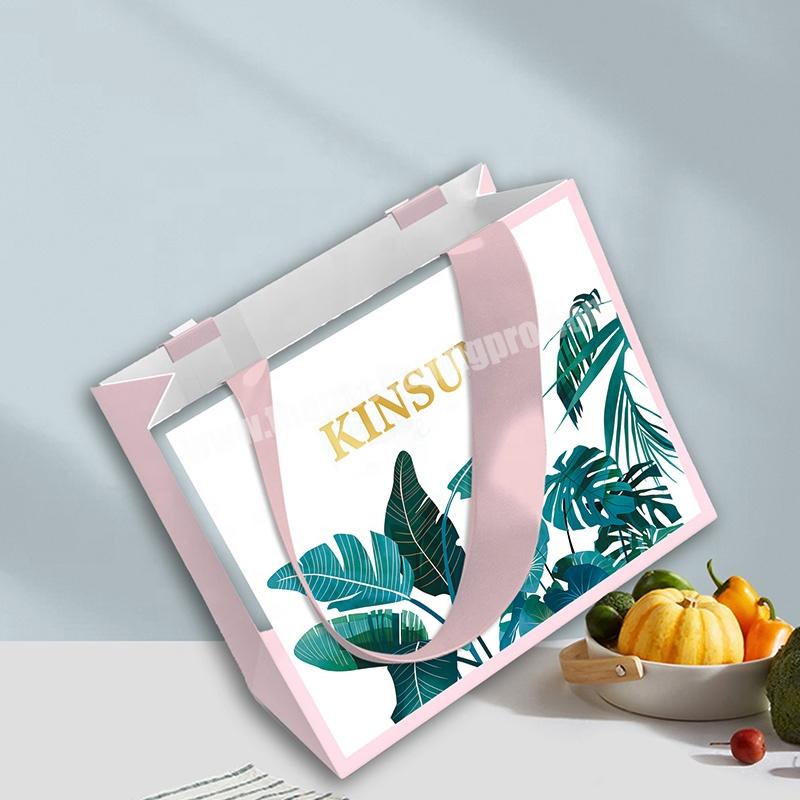 KinSun Free Design Promotional Paper Bags Boutique Shopping Packaging Paper Bag Gift Craft Paper Bag With Logo Print