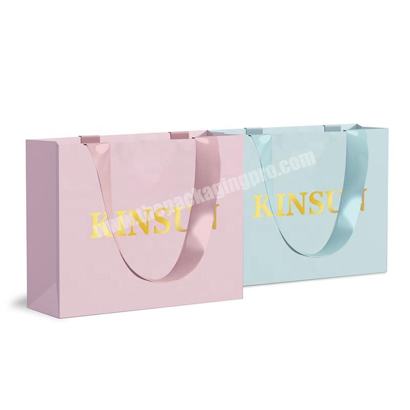 KinSun Free Design Shop Paper Bag Factory Directly Supply Custom Paper Bags Custom Printed Unique Paper Bags With Your Own Logo