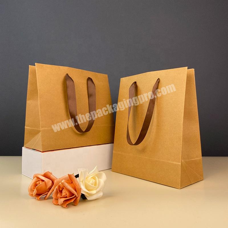 KinSun Free Samples Custom Paper Bags Wholesale ECO-friendly Kraft Paper Bag Custom Logo Printed Paper Bags