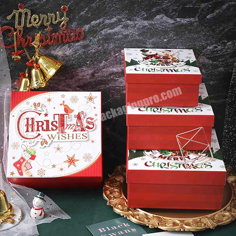 KinSun Hot Fancy Christmas Gift Paper Box Customize Logo Christmas Design Gift Box High Quality Christmas Boxes Gift