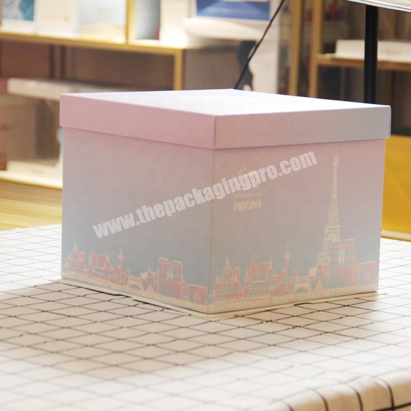 KinSun OEM Custom Cake Box 10 Inch Custom Logo Printing Custom Cake Boxes With Logo Manufacturer Supply Paper Box For Cake