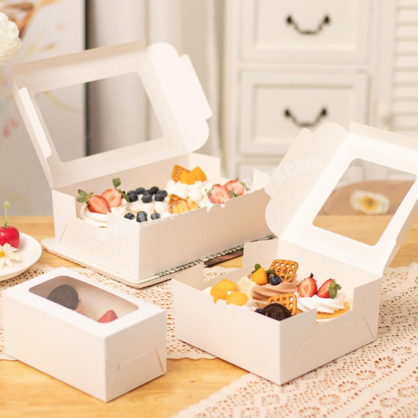 KinSun Square Cake Paper Box Custom Cupcake Packaging Clear Window 46 812Hole Cupcake Box For Cupcakes