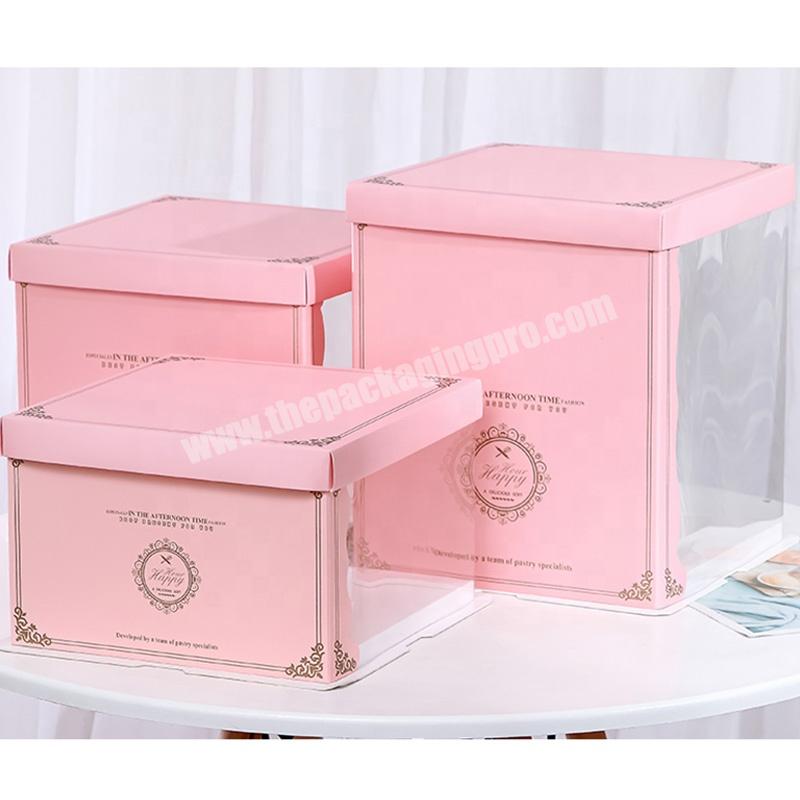 KinSun Wholesale Cake Box 12 Inch Manufacturer Custom Christmas Cake Boxes Wedding Custom Logo Sweet Packing Boxes
