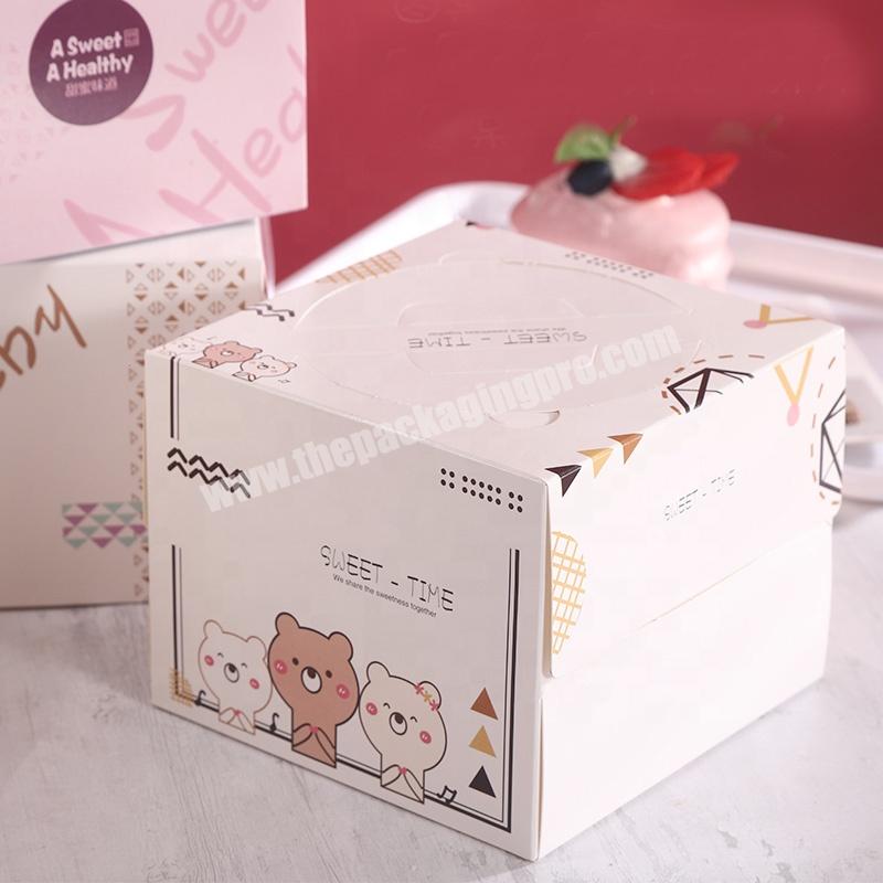 KinSun Wholesale Custom Logo Cake Box 12 Inch Personalized Sweet Packing Boxes Wholesale Cake Packaging Box