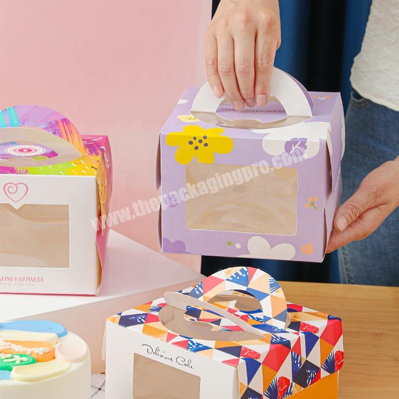 KinSun Wholesale Custom Logo Dessert Cake Boxes Factory Direct Mini Cake Box Eco-Friendly Cake Box Wholesale