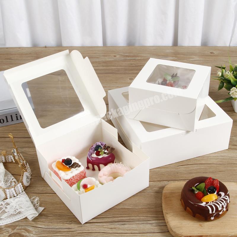 KinSun Wholesale cake box Cheese cake box 6 inch 8 inch 10 inch pastry square packaging box