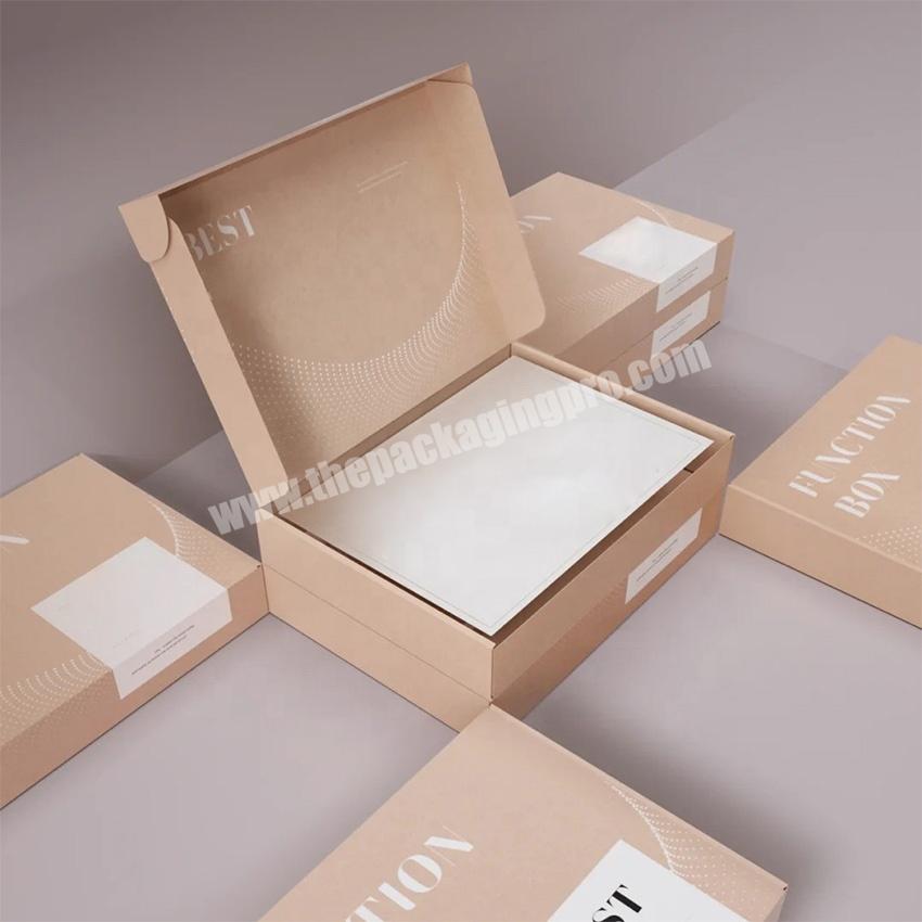 Kinsun Recycled Corrugated Custom Mailing Boxes Folding Mailing Box Wholesale For Skin Care Fashion Design Mailing Box Packaging