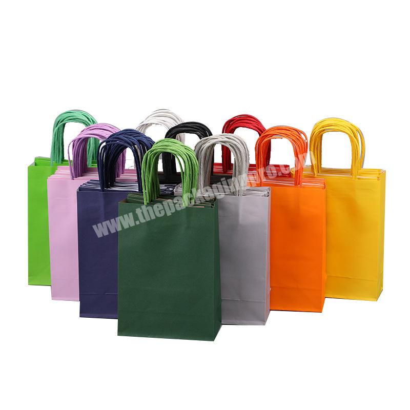 Kraft paper bag with your own logo customer eco-friendly  paper gift bags