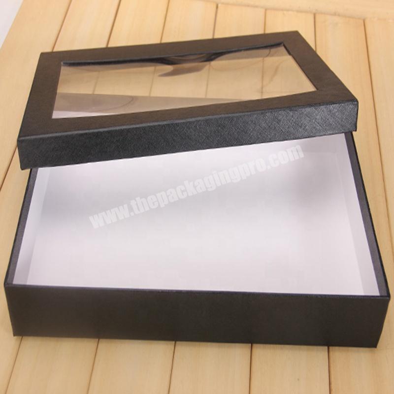 Lip and bottom scarf clothes packaging gift box with PVC window