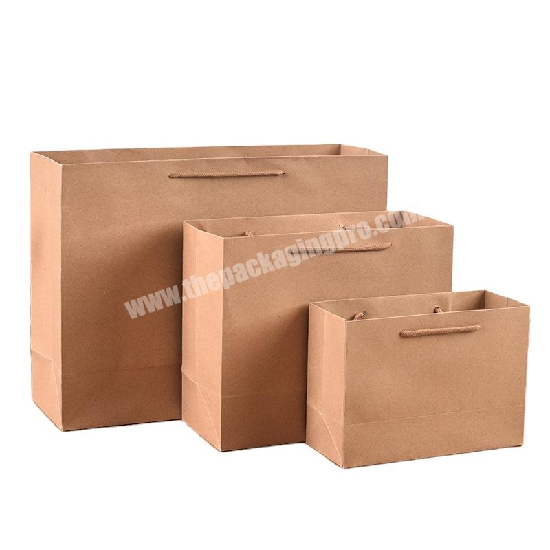 Lipack Cheap Wholesale Custom Brown Black White Kraft Paper Bag Boutique Shopping Packaging Craft Paper Bags With Handle