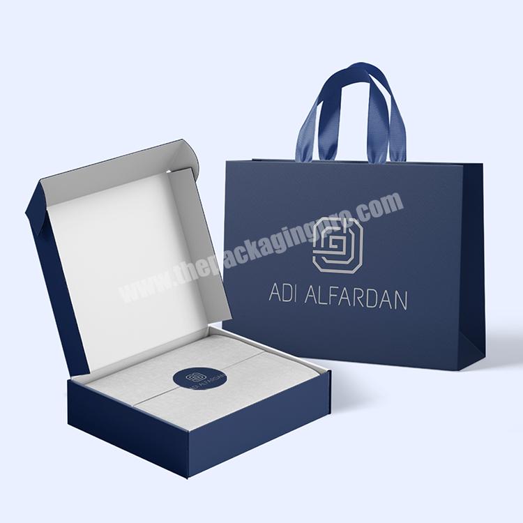 Lipack Custom Logo Luxury Gift Packaging Box Set Paper Bags And Box For Clothing Jewelry Cosmetics Packaging