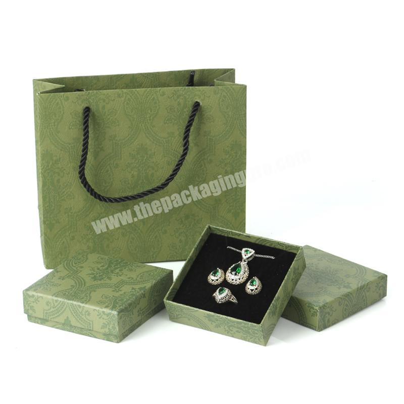 Lipack Custom Luxury Earrings Ring Necklace Bracelet Case Jewellery Paper Box With Padded Sponge