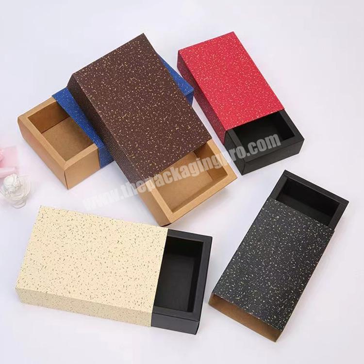 Lipack Eco Friendly Custom Printed Gift Packaging Box Wholesale Luxury Sliding Drawer Paper Packaging With Sleeve