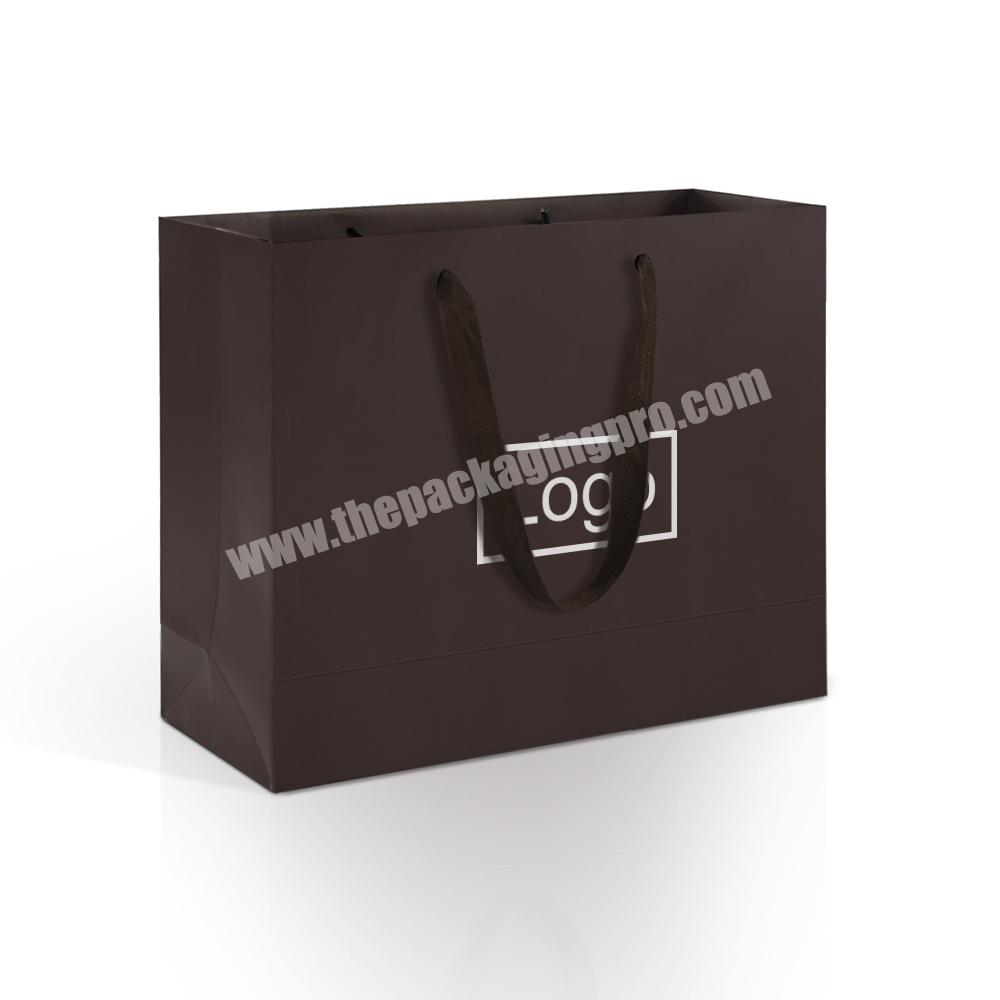 Lipack Luxury Gift Paper Packaging Bags Custom Coffee Shopping Paper Tote Bag