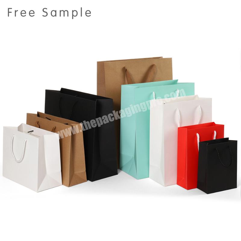 Lipack Wholesale Custom Colored Wide Base Kraft Paper Bag Eco-Friendly Natural Brown Shopping Bag For Gift