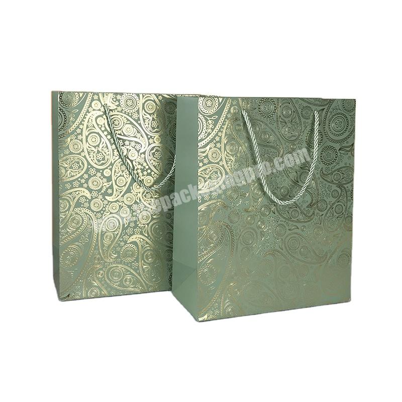 Lipack Wholesale Luxury Gift Packaging Bag Hot Stamping Paper Bags For Shopping
