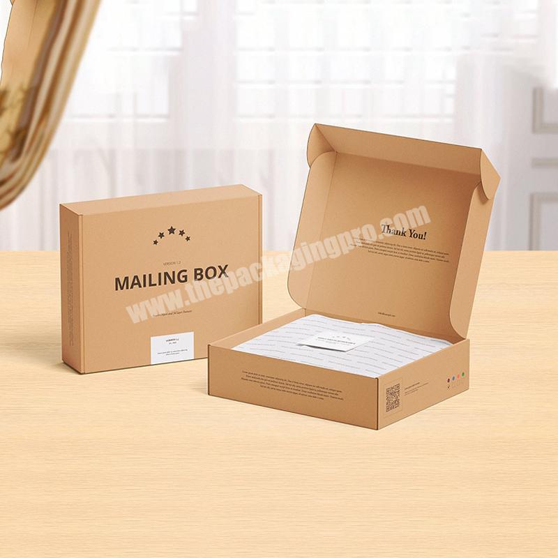 Logo Printed Foldable White Christmas Mailing Box Apparel Corrugated Mailer Gift Box Shipping Box For Dress Pants Packaging