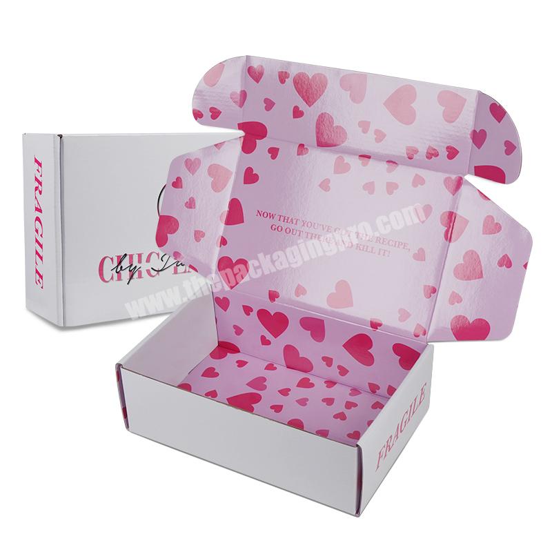 Lovely Pink Mailer Boxes For Skin Care Packaging Custom with Your Logo