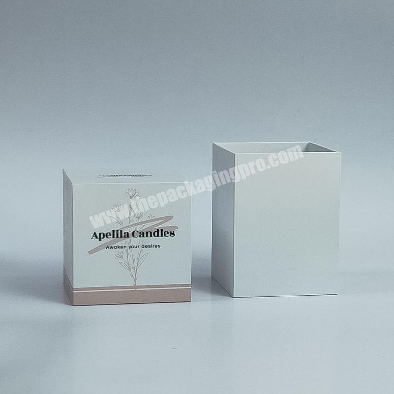 Luxury Biodegradable Paper Personalised Birthday Gift Candle Box With Ribbon
