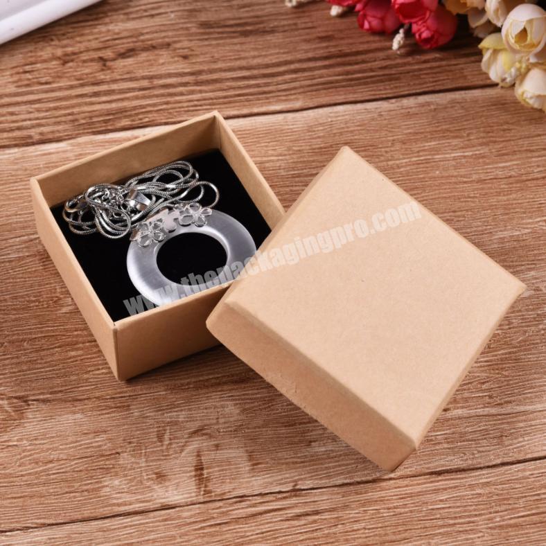 Luxury Custom Logo Cardboard Paper Packaging  Pink Removable Lid Jewelry Box