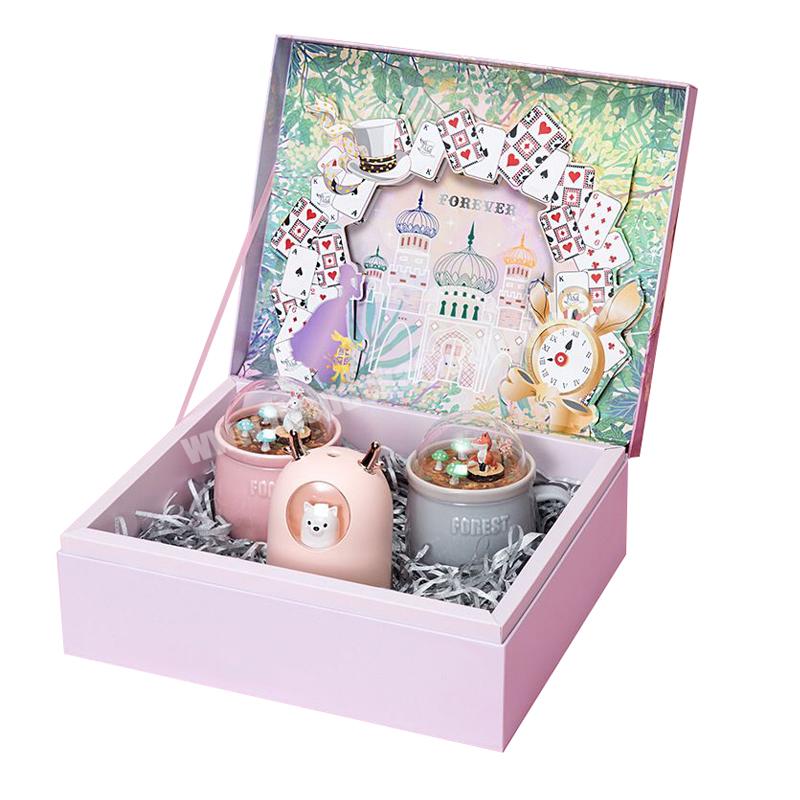 Luxury Custom Printed Magnetic Closure Fragrance Gift Boxes Rigid Cardboard Coffee Mugs Boxes Packaging