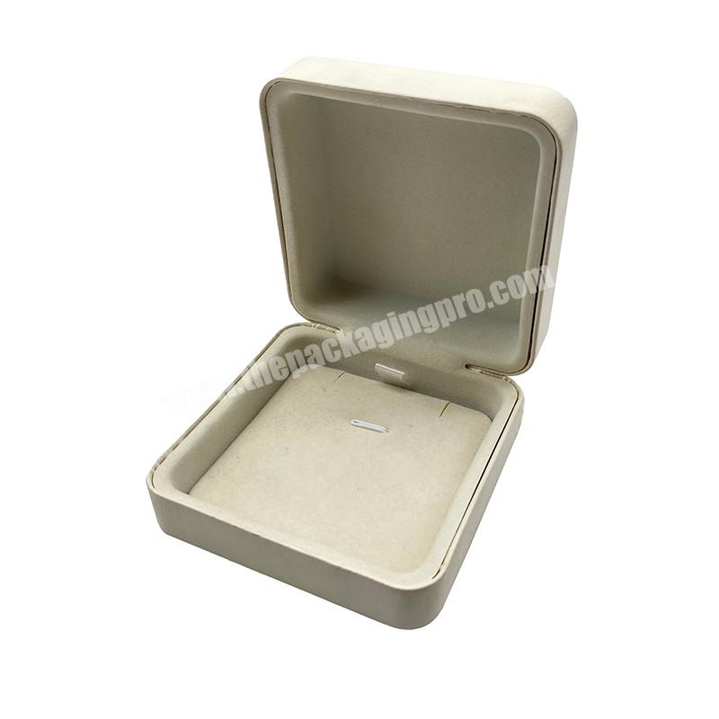Luxury Custom Velvet Plastic Jewelry Ring Earrings Packaging box with custom logo