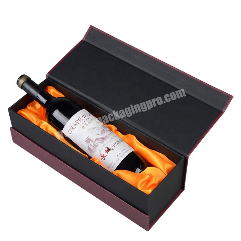 Luxury Custom logo Glass Whisky Alcohol Wine  bottle  packaging box cardboard  Gift Box Packaging