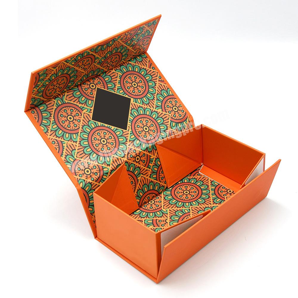 Luxury Design Custom Logo Clothing shoes  Folding Packaging box Rigid Cardboard Gift Box With Magnet Closing