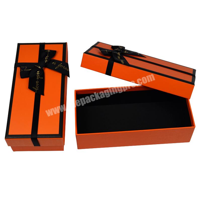 Luxury Gift Box Hard Paper Packaging Boxes Ribbon Paper Boxes Packaging