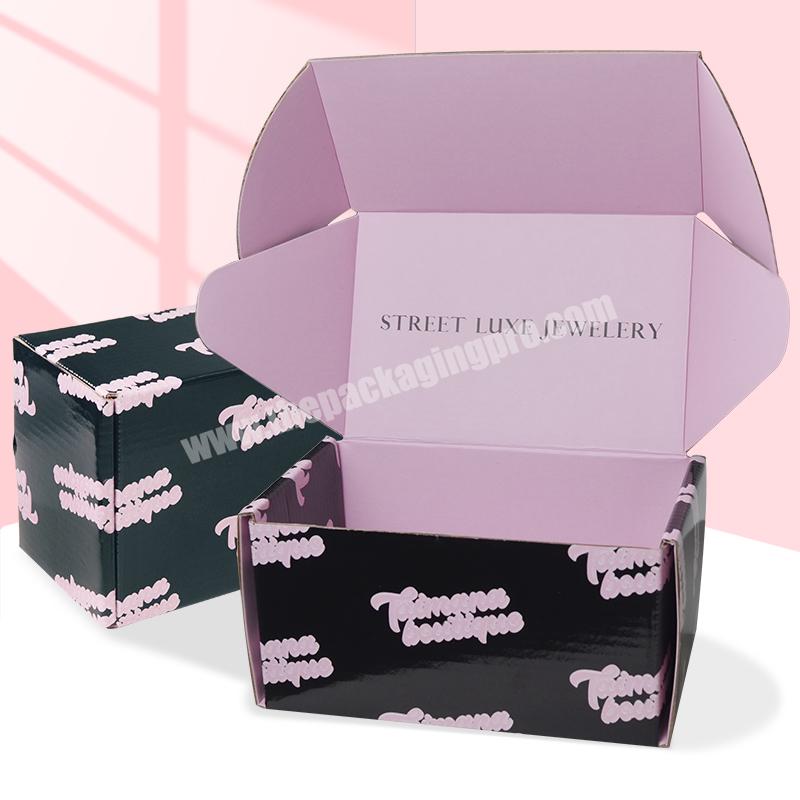 Luxury Glossy Lamination Offset Printing Paper Jewelry Gift Corrugated Shipping Box