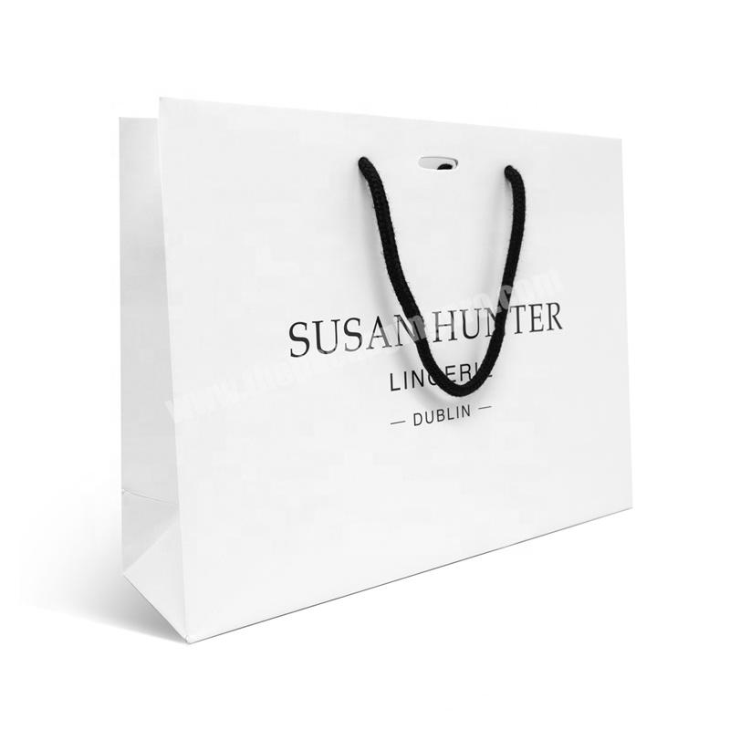 Luxury New Arrival Customized with your own logo Design CMYK Printing Art Paper Cloth Packaging Shopping Bag