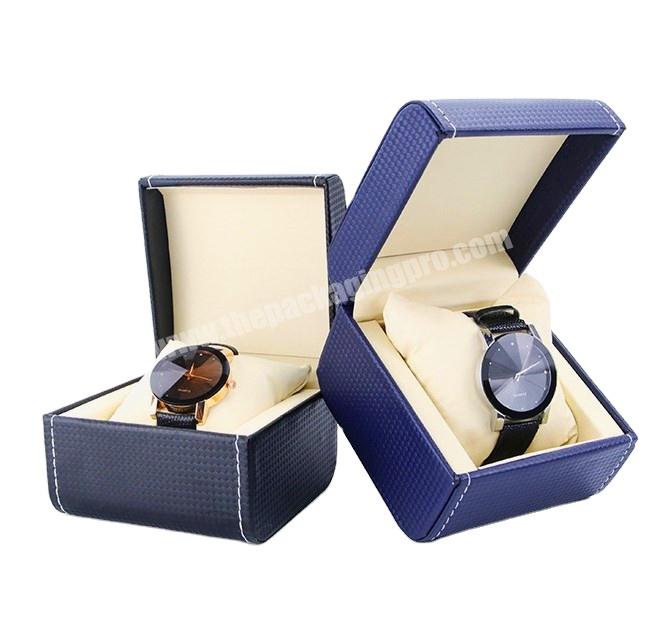 Luxury OEM Design Watch Packing Box PU Leather Women's Watch Box with Pillow