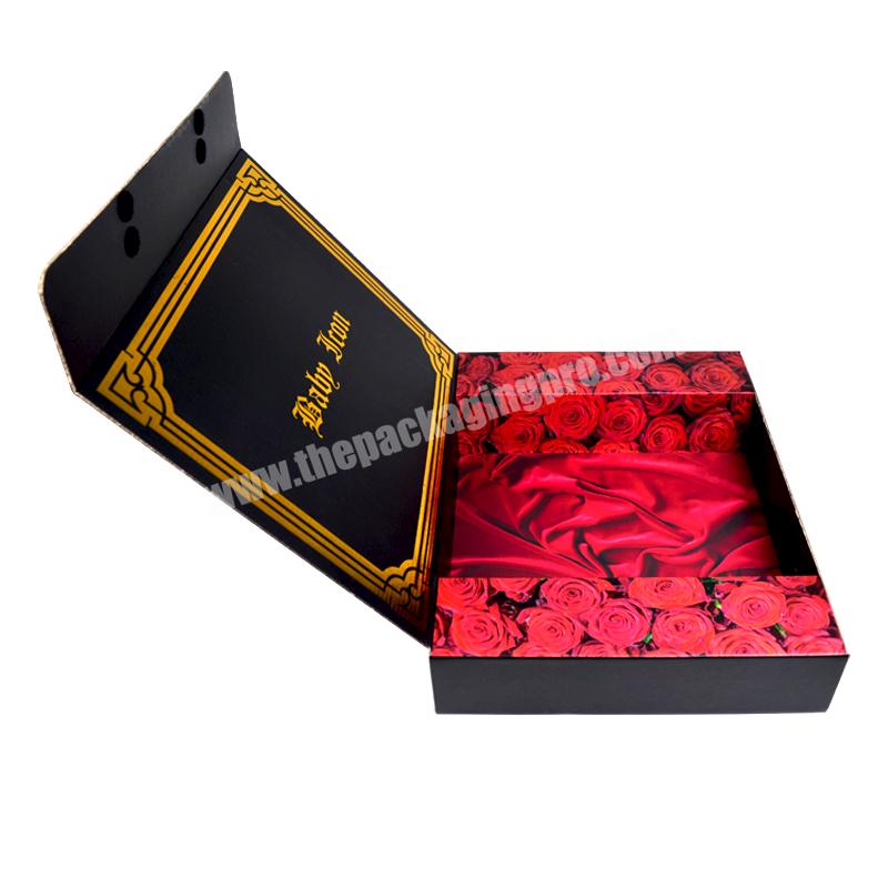 Luxury Packaging Box Ribbon Hard Paper  boxes Birthday Party Holiday Present Gift Paper Boxes For Flower
