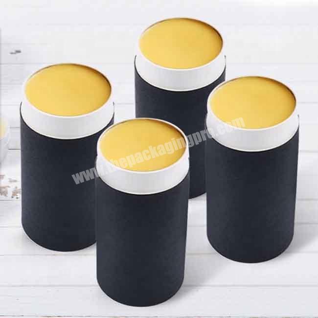 Luxury black lip balm solid perfume paper tubes deodorant packaging box for cosmetics