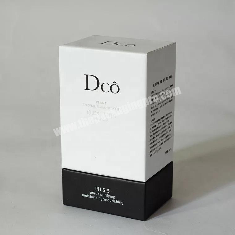 Luxury brand perfume packaging display cardboard boxes with white EVA foam tray