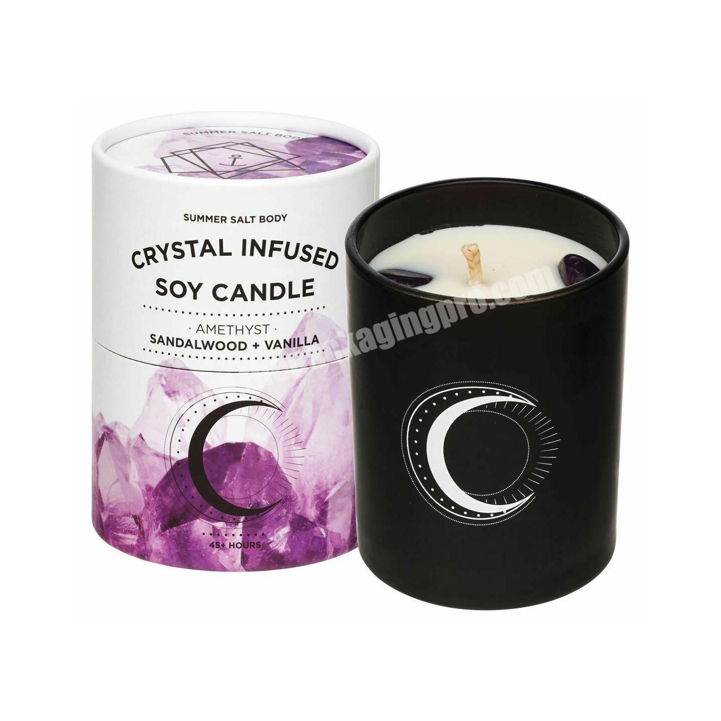 Luxury candle packaging boxes round candles box