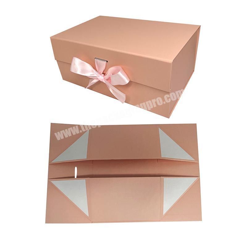 Luxury clothes magnetic folding gift box Cardboard Fold Paper Storage Flat new arrival fo simple elegant folding box
