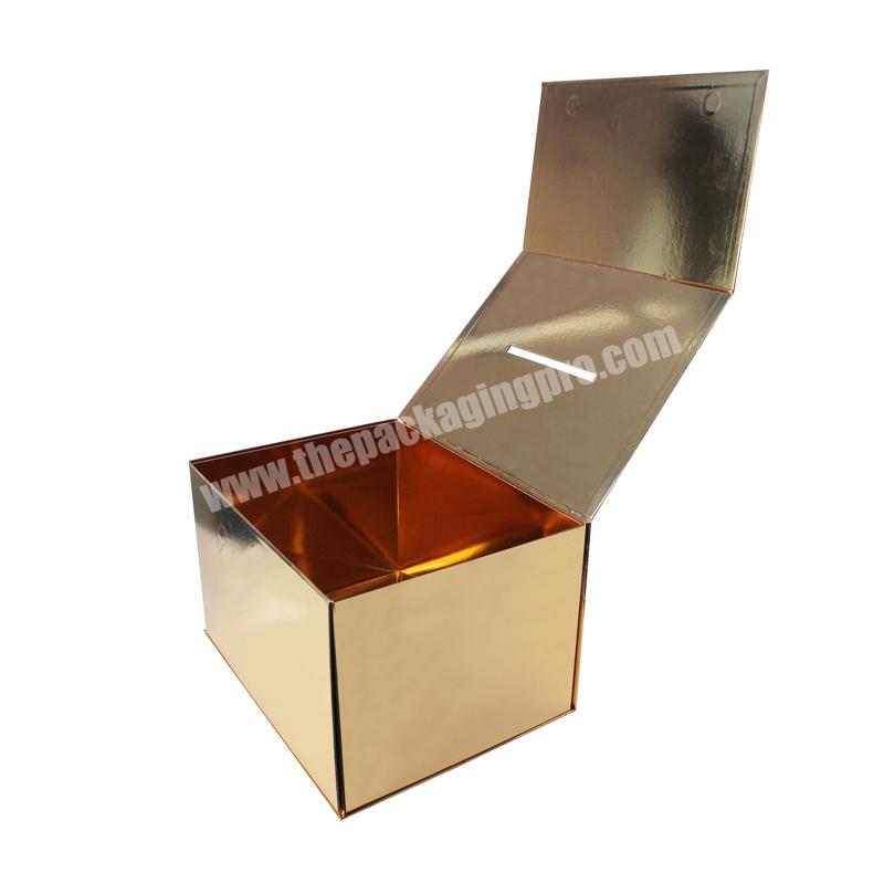 Luxury custom made cardboard paper garments clothing packaging magnetic folding gift box